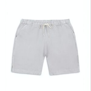 Alex Crane Bo Shorts 100% French Linen Steel